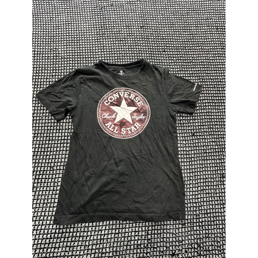 Converse Graphic Tee Youth Large Black Chuck Taylor All Star Logo